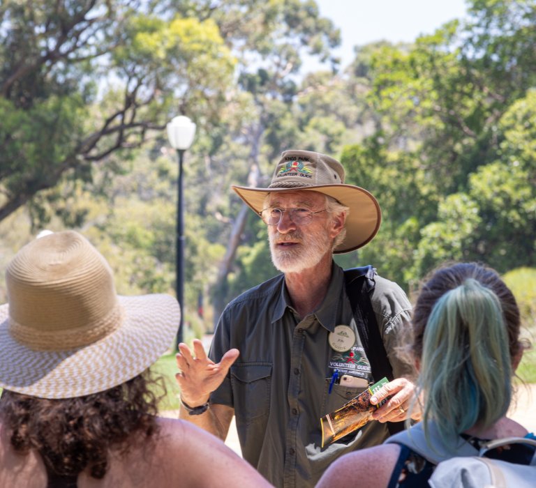Jon giving a guided tour