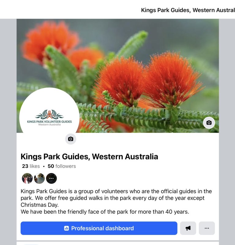 Kings Park Guides launch new Facebook page! Image